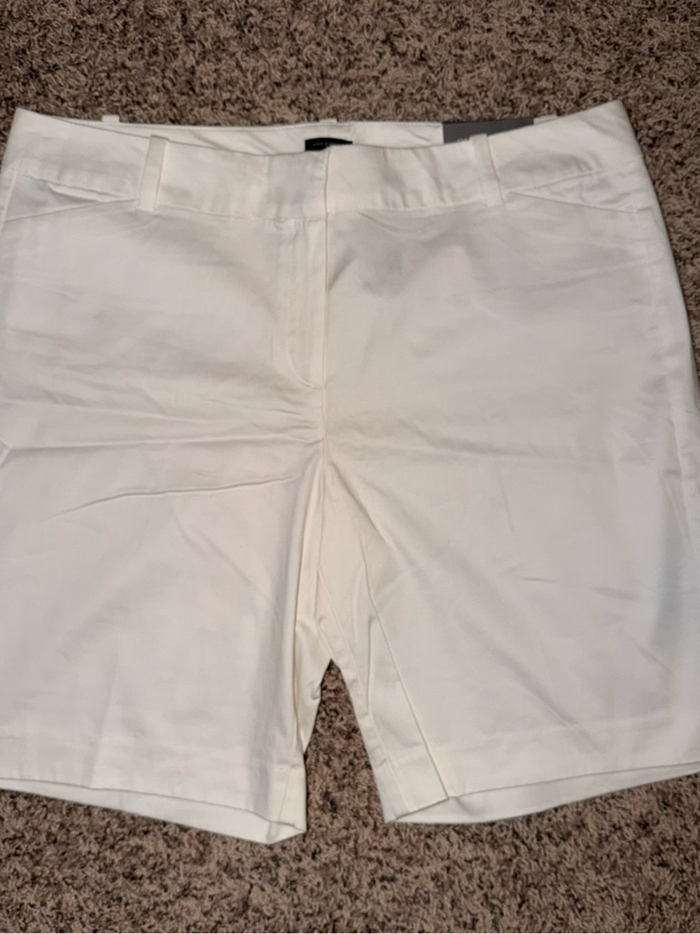Ann Taylor White Bermuda Shorts